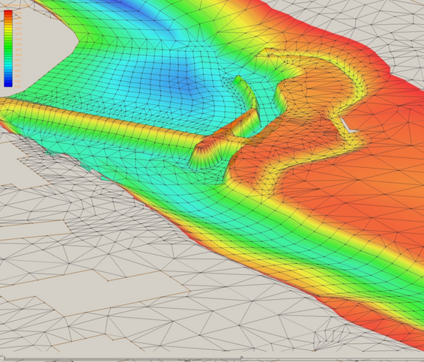 2D-Simulation Hochwasser